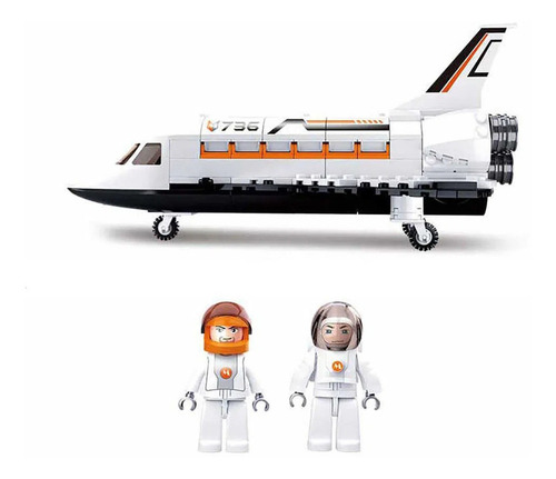Blocos Montar Astronautas Ônibus Espacial Foguete 231 Pçs