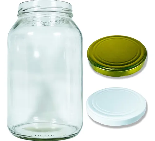 comprar 2 Pote Vidro Gigante Conserva 3 Litros Mantimentos Hermético