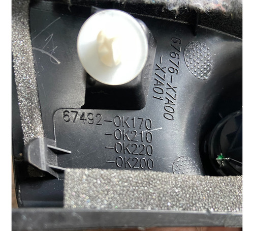 Acabamento Interno Retrovisor Esquerdo Hilux Sw4 2021 2022 (Usado)