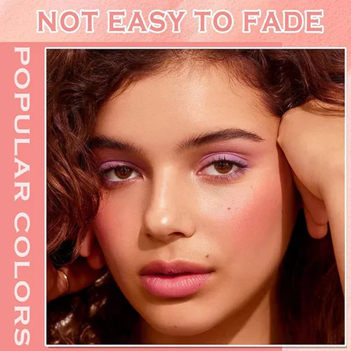 Blusher De Almofada De Maquiagem Com Veludo De Longa Duração