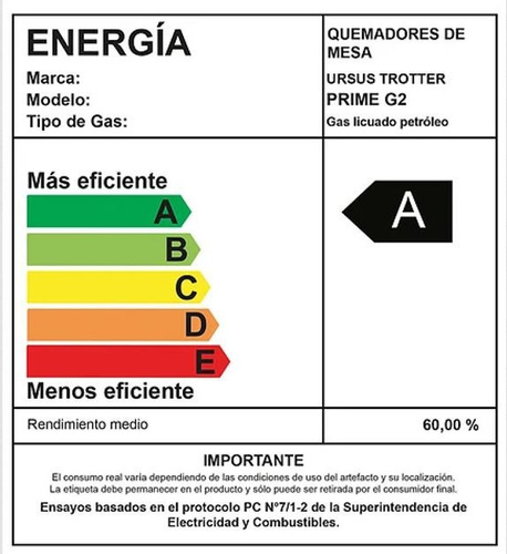 Encimera A Gas 2 Quemadores Ut Prime G2 Ursus Trotter