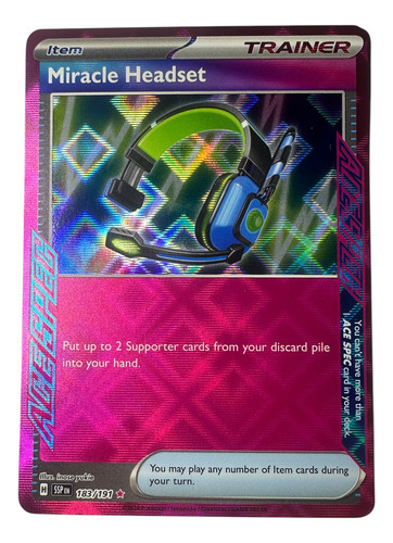 Miracle Headset Ace Spec Pokémon Tcg - (surging Sparks)