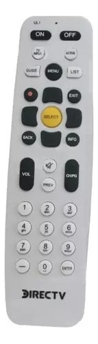 Imagen 4 de 9 de Control Remoto Directv Original Linea Nueva Año 2020/2021