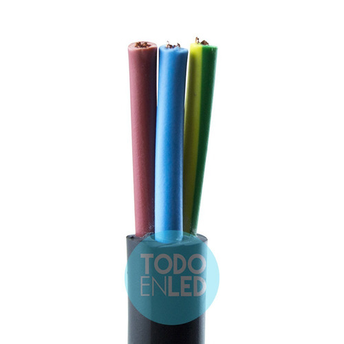 Imagen 2 de 7 de Cable Envainado Redondo Tpr 3 X 1 Mm X 100 Mts Tt3x010
