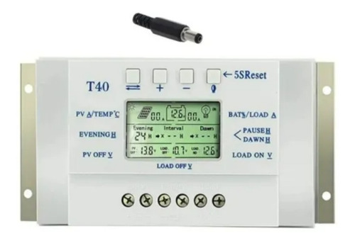 Controlador De Carga Para Painel Solar 40a Mppt 12e24v