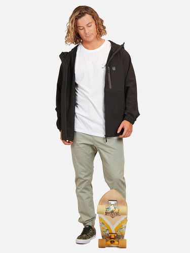 Cortaviento Black Stretch Negro Hombre Maui And Sons