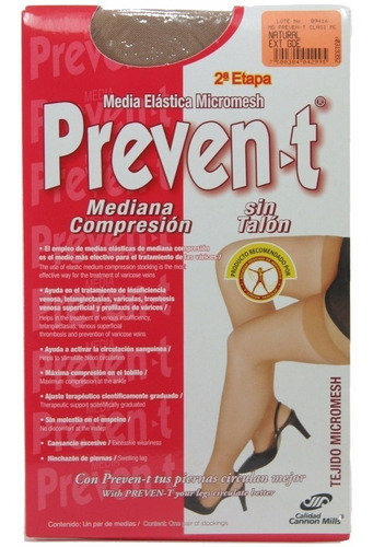 Media Elastica Preven-t Mediana Compresion  Varices