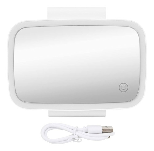 Espejo Extensible Para Auto Con Luz Usb Blanco