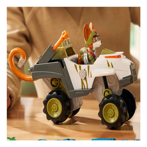 Paw Patrol Jungle Pups - Vehiculos Trasformables De Animales Trackers Monkey Vehiculo Multicolor