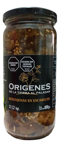 Berenjenas En Escabeche X800 Gr - Origenes