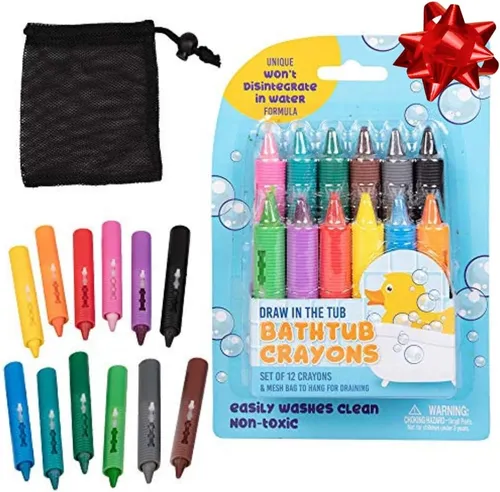 Bath Crayons Super Set -juego De 12 Colores De Dibujo En La