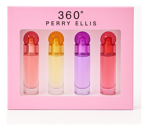 360 Perry Ellis Set 4 Perfume Para Mujer