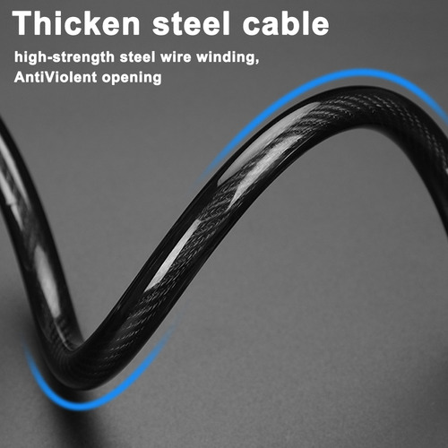 Elasticity Lock De Seguridad Para Bicicleta Y Motocicleta, A