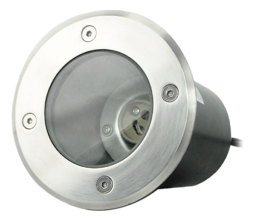 Spot Embutir Led Para Piso Gu10 Glpi Estructura Plateado