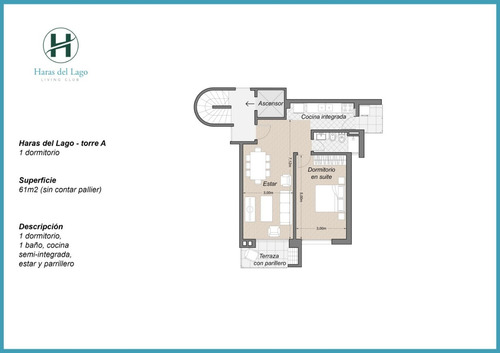 Venta Aptos. Haras Del Lago 1 Dormitorios