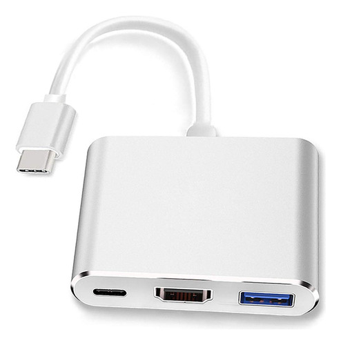 Adaptador Usb-c A Hdmi (soportes 4k / 30hz) - Tipo C 3 En 1