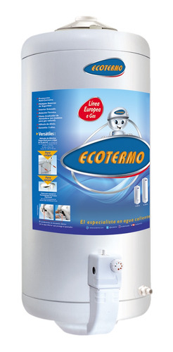 Termotanque Ecotermo Gas Natural 80 Lts Superior Europea *