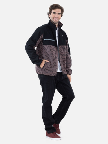 Poleron Micropolar Rouge Multicolor Hombre Rip Curl