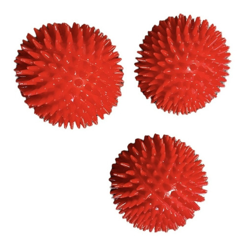 Kit 3 Pelotas Hule Pico Chillido Para Mascota 10 Cm Diametro