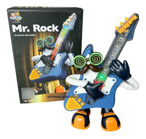 Brinquedos Guitarra Rock Elétrico Musical Cantando E Dança