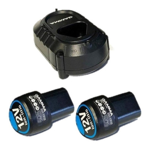 Imagen 6 de 10 de Taladro Atornillador Gamma 10mm 12 Volt 2 Baterias + Regalos
