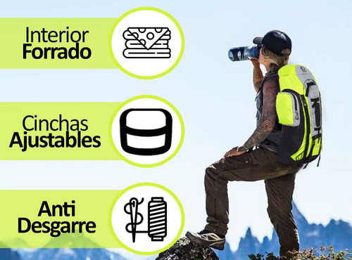 Imagen 4 de 10 de Mochila Mochilero Discovery Adventure 75+5lts Viaje Trekking