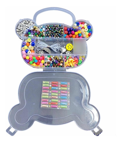 Kit Bijou Pulserita Infantil Hermoso Osito + Regalo 1 Unidad