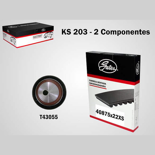 Kit Correia Dentada Fiat Palio 1.3 16v Fire Após 2002