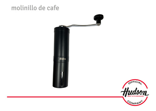 Hudson MOCA3 Molinillo De Cafe Manual Muelas Acero Inoxidable Color Negro Mate