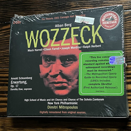 Cd: Berg: Wozzeck/ Schoenberg: Erwartung/ Krenek: Elegía