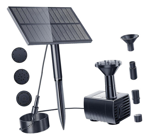 Kit De Bomba De Fuente De Agua Solar Diy Con Estaca 1,5w