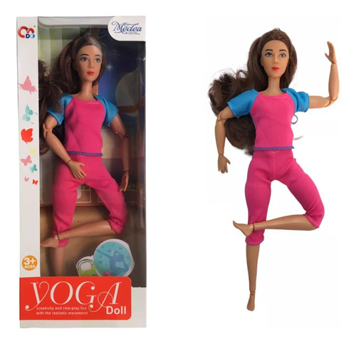 Muñeca Morocha Articulada 30 Cm Yoga - Medea - Juguetech