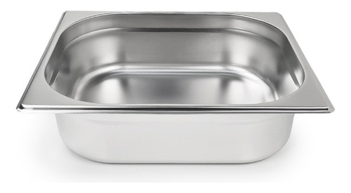 Gastronorm Bandeja Gn Acero Inoxidable 1/2 100mm Premium Color Plateado