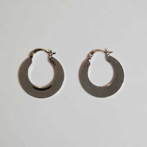 Argollas plateadas clearance