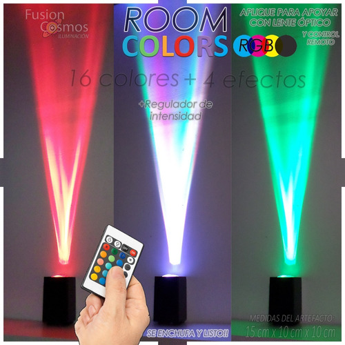 Lampara Living Color Led Bañador P/ Apoyar De Mesa 16 Colore