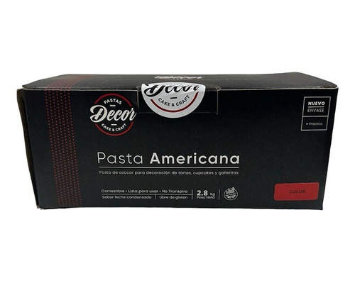 Caja Pasta Americana Decor Cake X 2.8 Kg Color - Cotifan