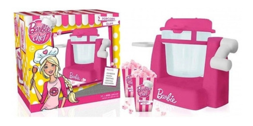 Pochoclera Barbie Popcorn Factory Glam Para Microondas