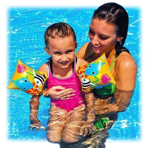 Boya con brazo flotante para niños Peixinhos, color amarillo Intex