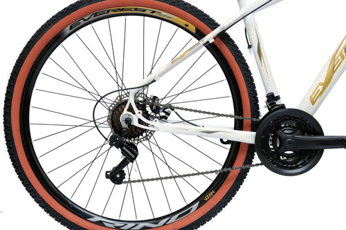 Bicicleta Rino Everest Xr Aro 29 21v Shimano Pneu Com Faixa Cor Branco Tamanho do quadro 19