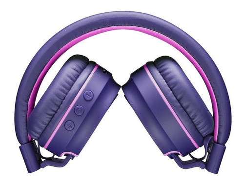 On Ear Stereo Áudio Bluetooth Rosa E Roxo - Ph217