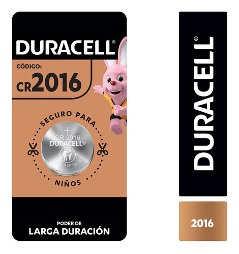 Pila Boton Duracell Tamaño 2016 6 Unidades