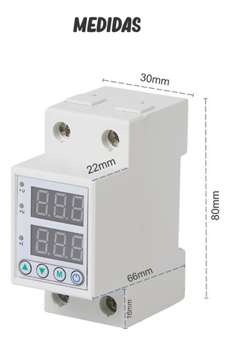 Imagen 5 de 6 de Protector De Voltaje Programable Integral 220v Y 63a