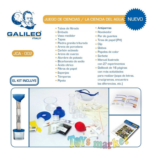 Imagen 5 de 10 de Juego La Ciencia Del Agua Laboratorio Experimentos Galileo