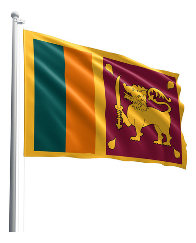 Bandeira De Sri Lanka Em Tecido Oxford 100% Poliéster