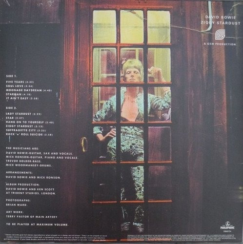 Imagen 2 de 5 de David Bowie The Rise And Fall Of Ziggy Stardust Vinilo Nuevo