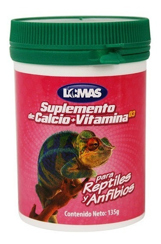 Suplemento Vitamina D3 Para Reptiles Y Anfibios 135gr