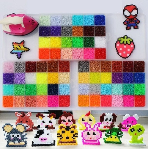 24 Colores Perler Beads Hama Beads Niños Juguetes Diy [u]