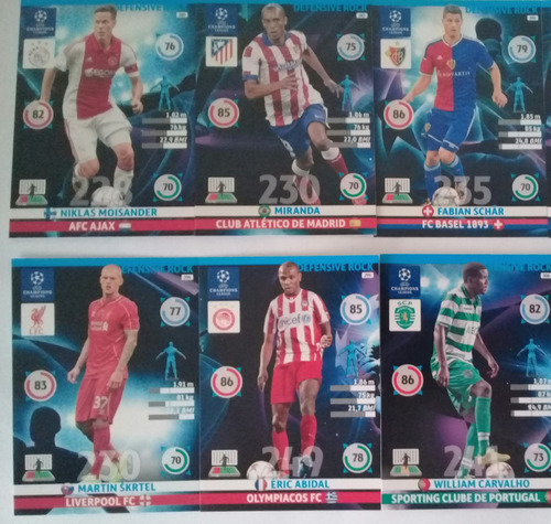 7 Cartas Adrenalyn Xl Uefa Champions League 2014/2015