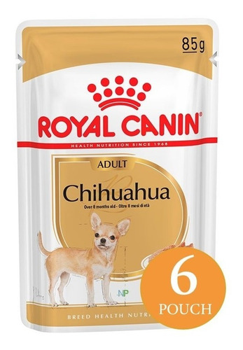 6 X Alimento Húmedo Royal Canin Chihuahua Pouch 85gr. Np