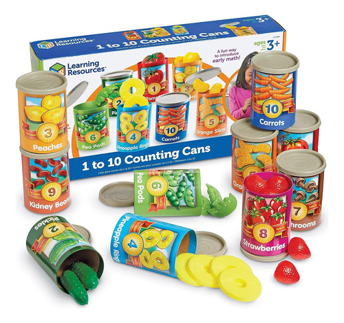 Juguete Latas Para Contar Del 1 Al 10 Learning Resources